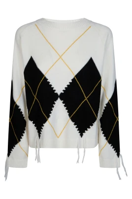 Berna Stickad Argyle Traforato