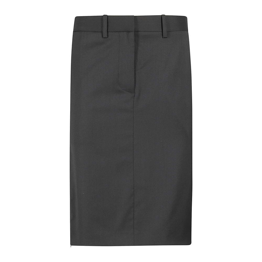 Helmut Lang Auto Rits Rok Black Dames