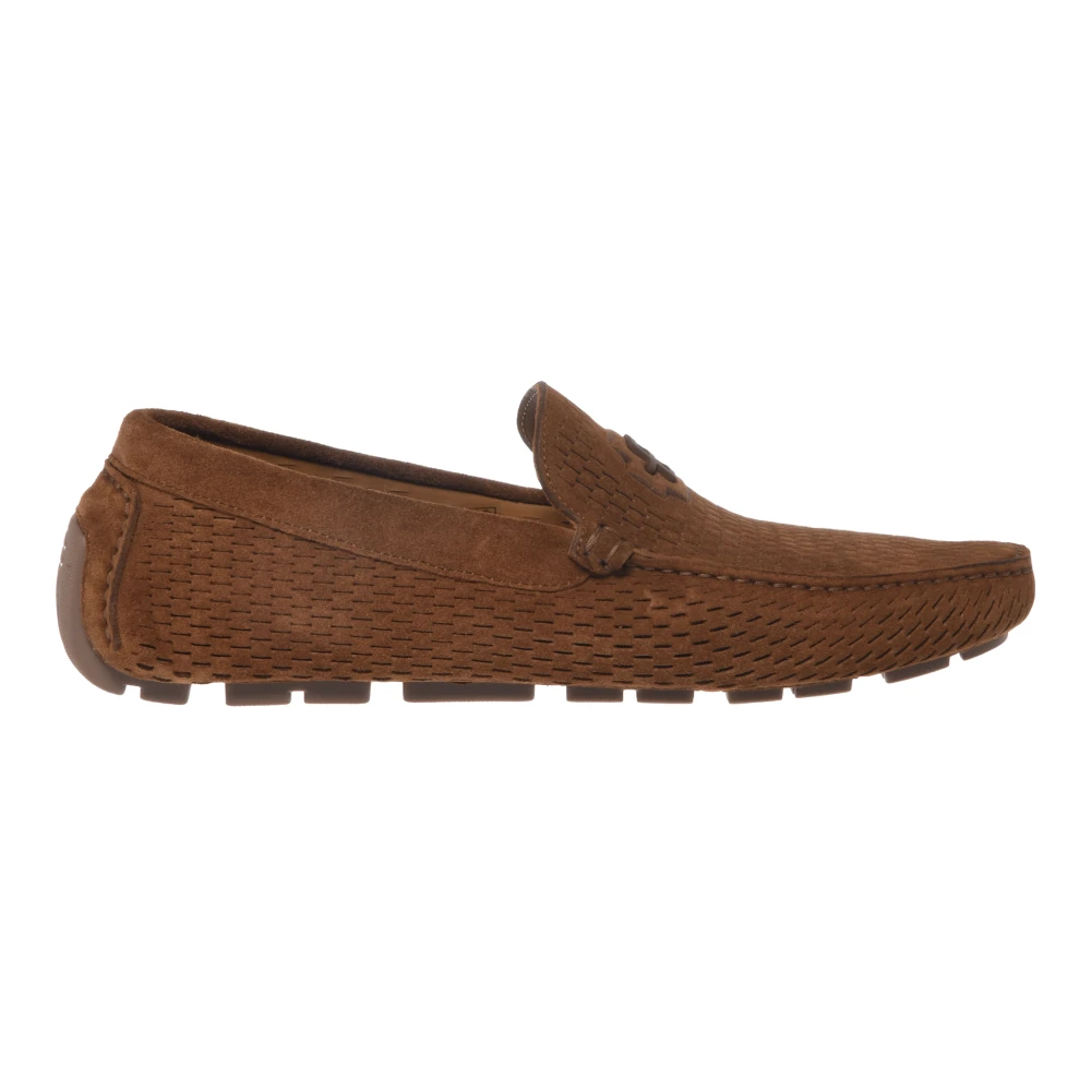 Baldinini Homme Marron - Mocassin En Daim Perforé - Chaussures - Brun - Taille: 40 Eu