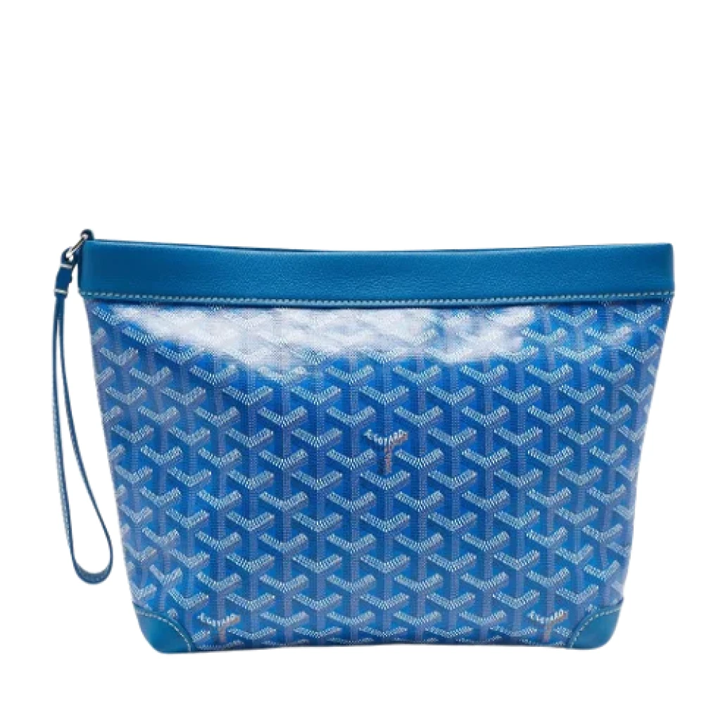Goyard Vintage Pre-owned Coated canvas pouches Blue Dames