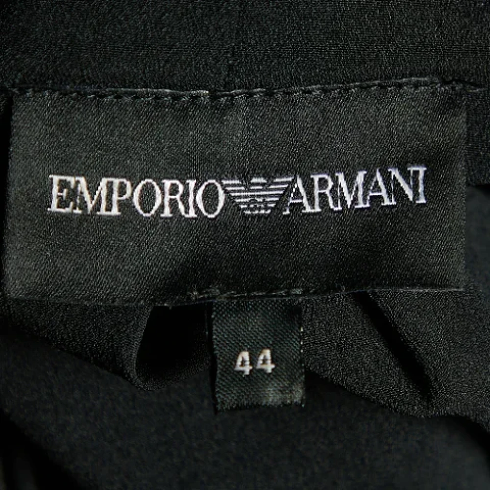 Armani Pre-owned Cotton tops Black Dames