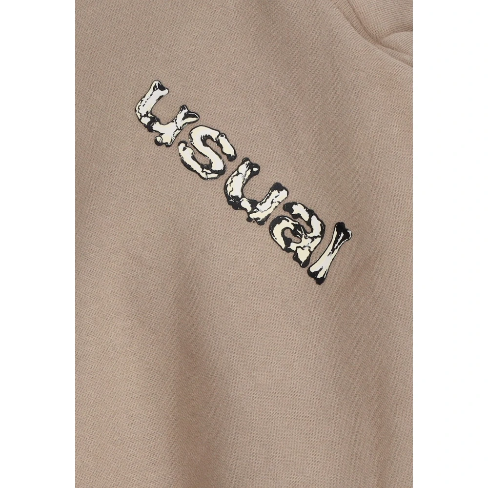 Usual Bones Hoodie met Voorzak Brown Heren