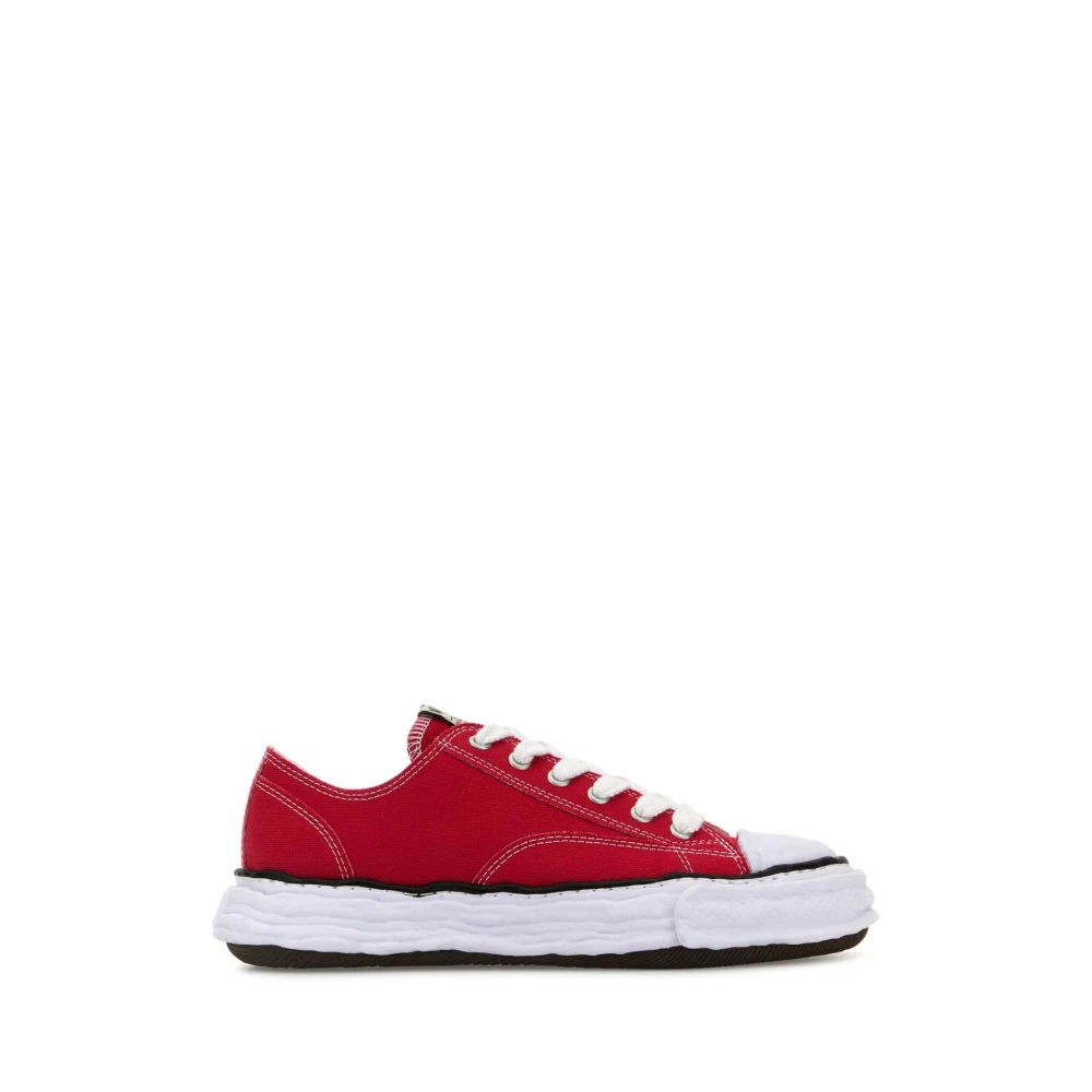 Mihara Yasuhiro Rode canvas sneakers voor mannen en vrouwen Heren Schoenen Rood
