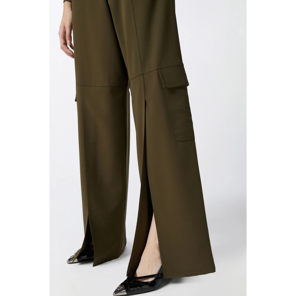 pinko Wijde cargobroek met utility-stijl Green Dames
