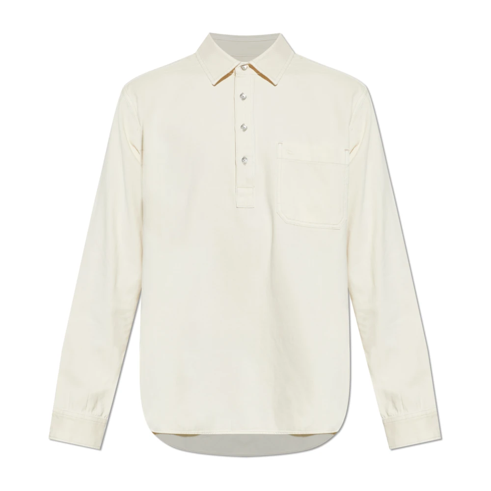 Rag & Bone Herr Beige Toppar S, Pikétröja Med Ficka