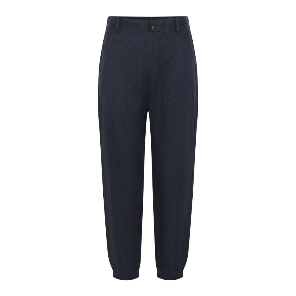 Part Two Stijlvolle After Midnight Linnen Broek Black Dames