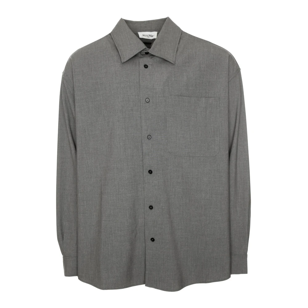 American vintage Klassieke Shirt met Oversized Pasvorm Gray Heren