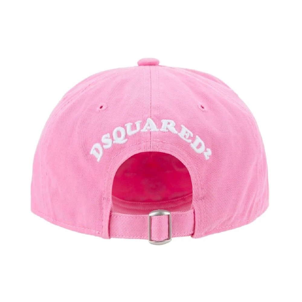 Dsquared2 Contrast Logo Baseball Cap Pink Unisex