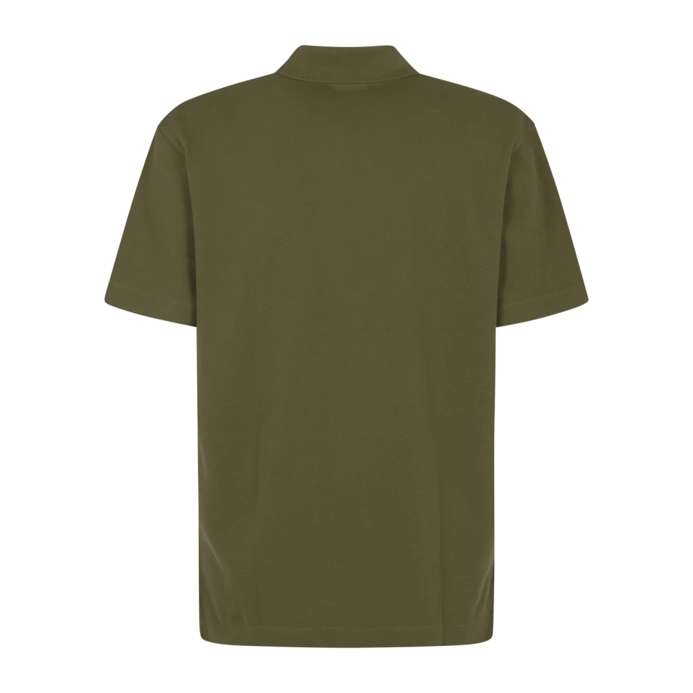 Maison Kitsuné Gedurfd Fox Head Patch Poloshirt Green Heren