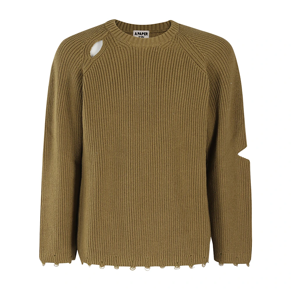 A Paper Kid Stijlvolle Jumper voor Alle Gelegenheden Green Heren