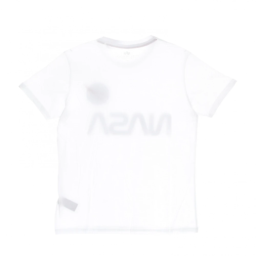 alpha industries Nasa Reflecterend T-Shirt voor Mannen White Heren