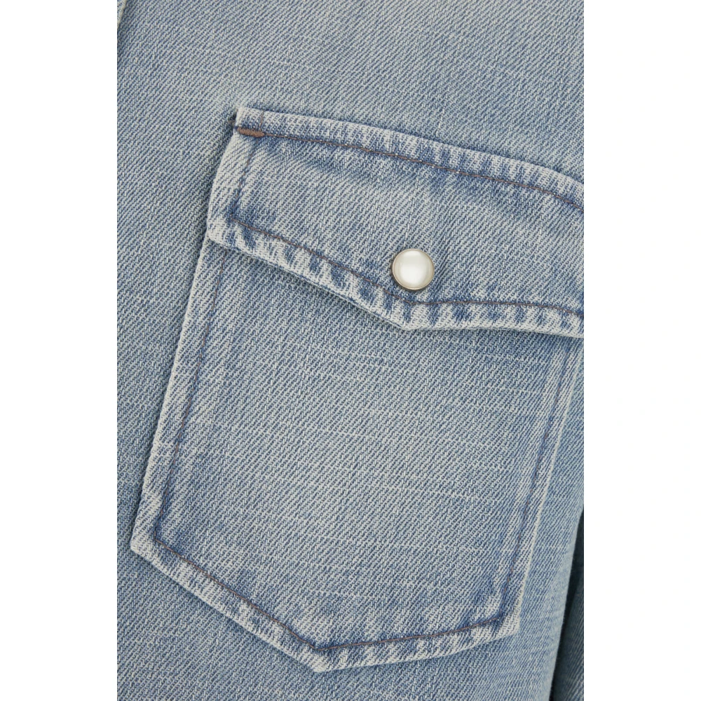 Saint Laurent Stijlvolle Overhemden Collectie Blue Heren