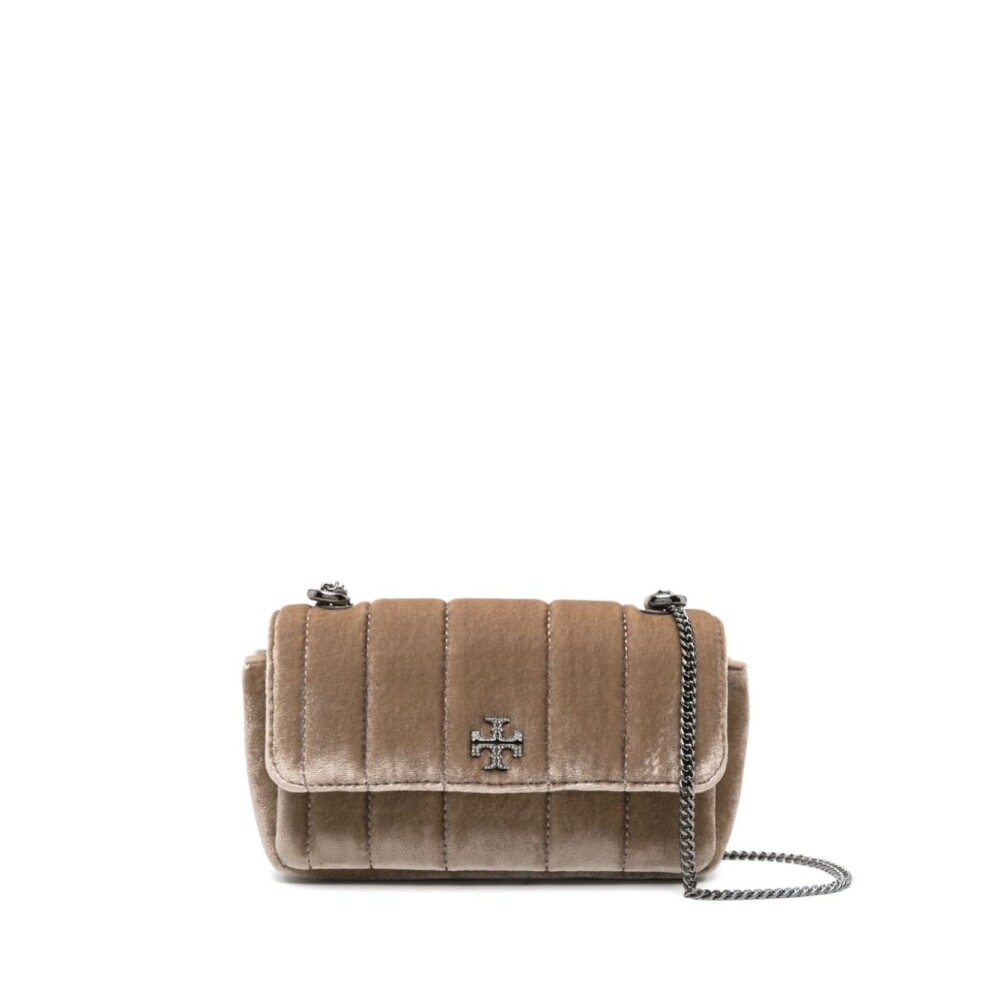 Grijze Schoudertas met Quilted Patroon Tory Burch