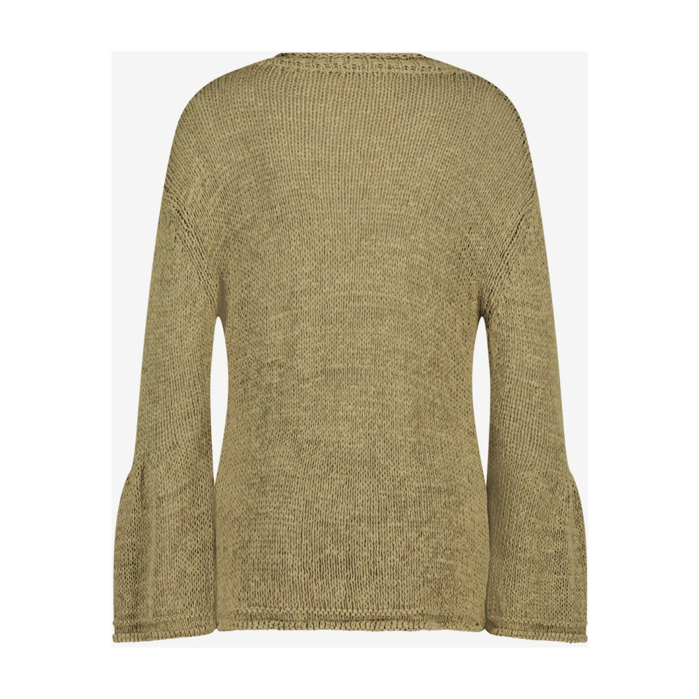 Jane Lushka Groene Katoenmix Pullover Green Dames