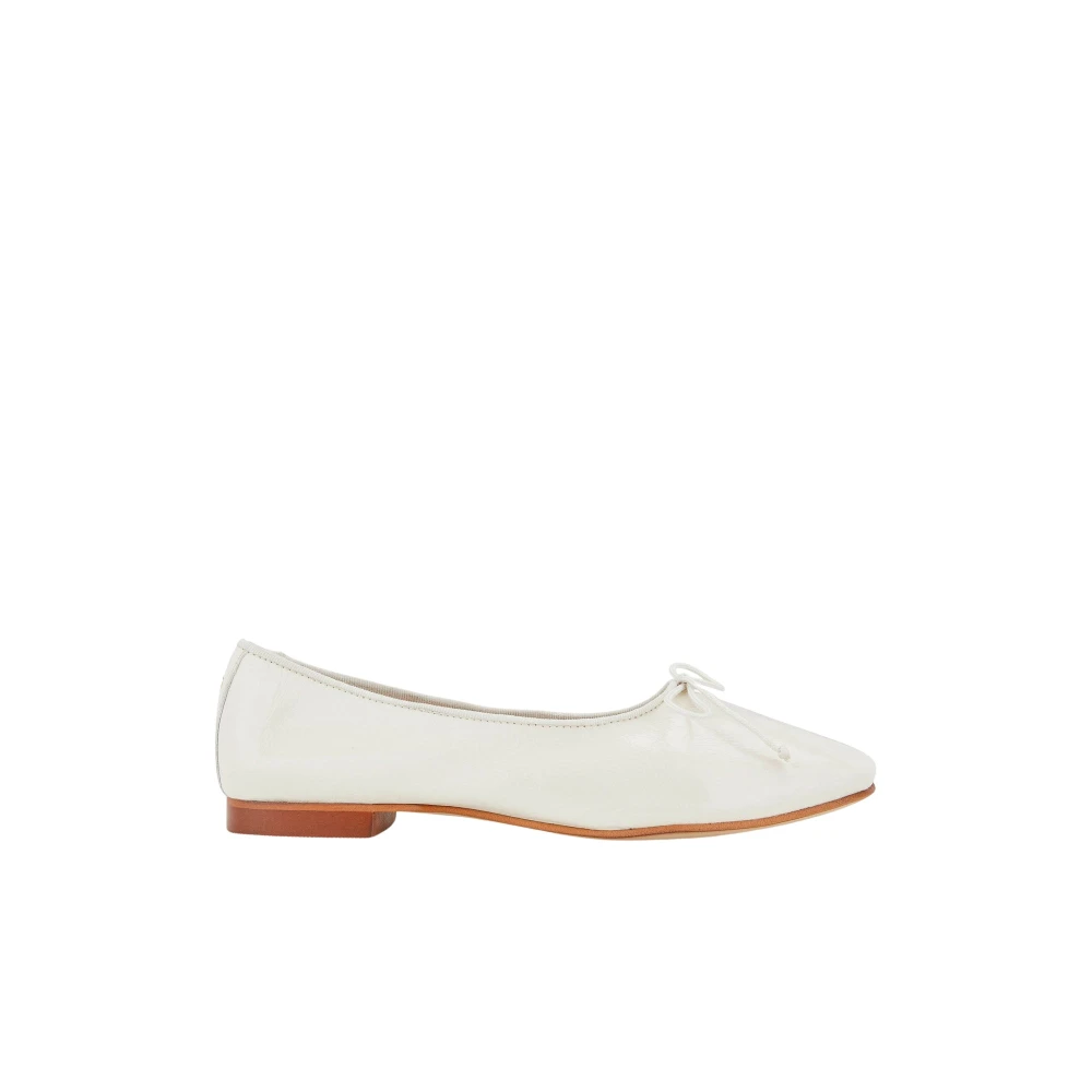 Cosmoparis Damen Beige Ballerinas Mit Eckiger Spitze Und Schleife