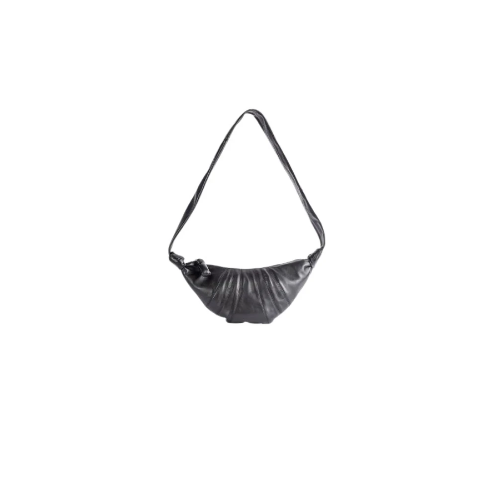 Lemaire Zwarte Nappa Leren Schoudertas Black Dames