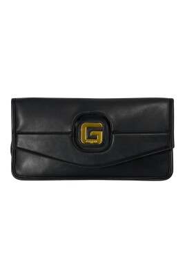 Pochette Gaelle Paris - Pochette trapuntata con logo in strass nera -  GBDA2457NERO