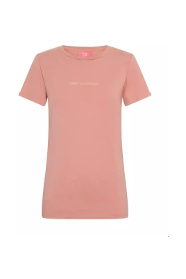 Rosa Logotyp T-shirt Ekologisk Bomull