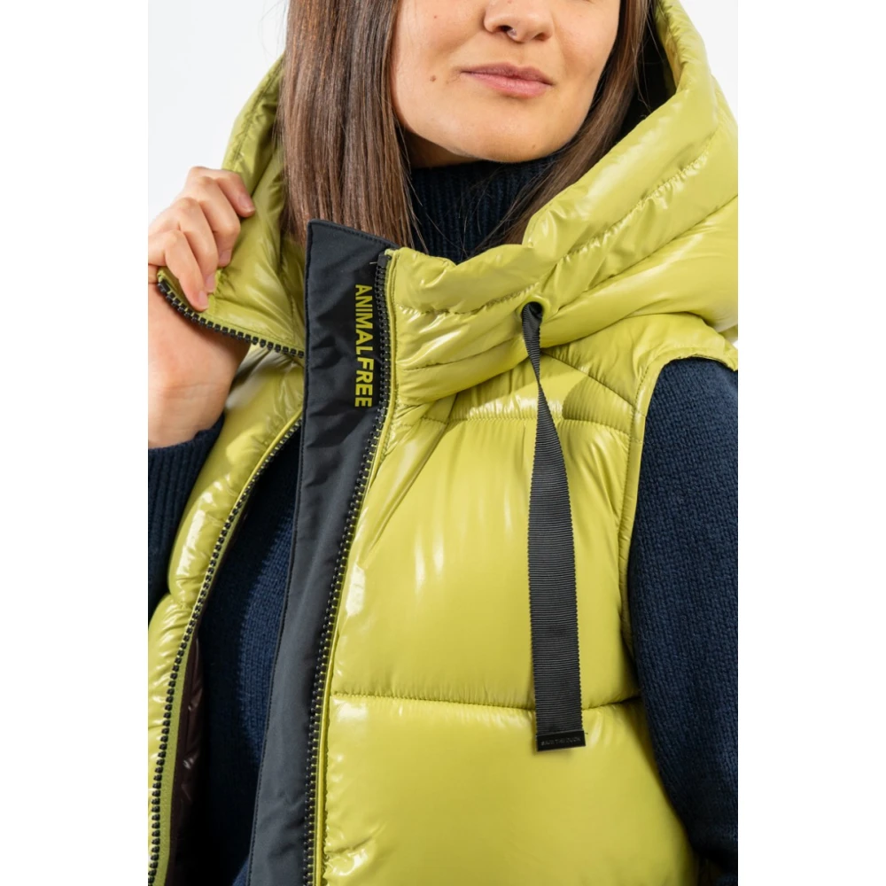 Save The Duck Gilet met capuchon voor dames Iria Yellow Dames