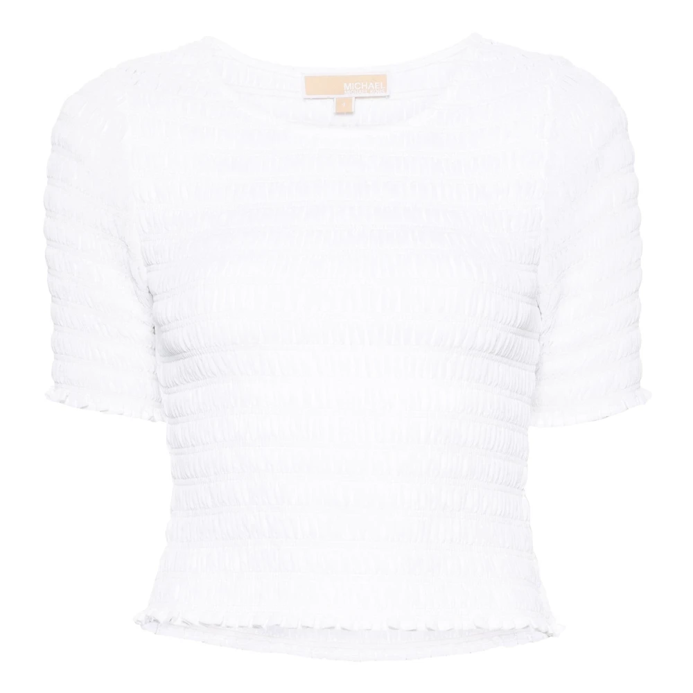 Michael Kors Vit Casual Kortärmad T-shirt White, Dam