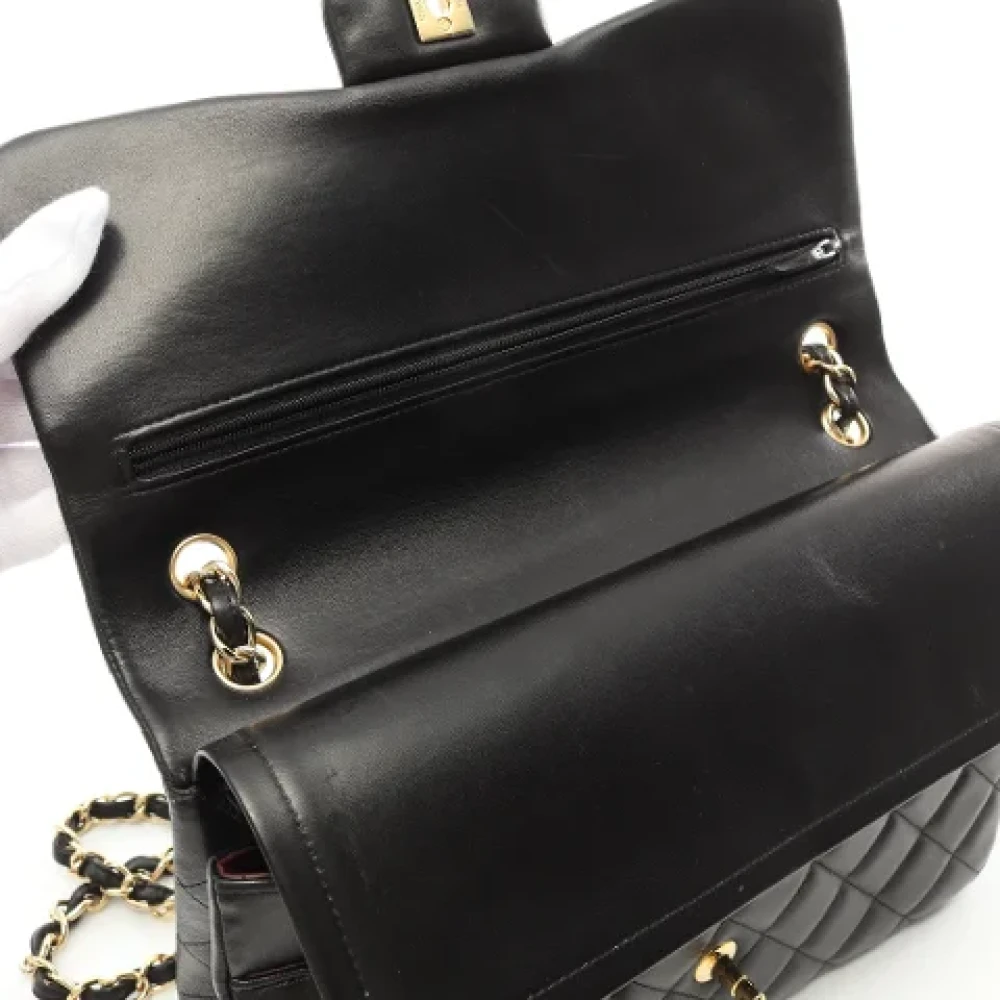 Chanel Vintage Pre-owned Leather shoulder-bags Black Dames