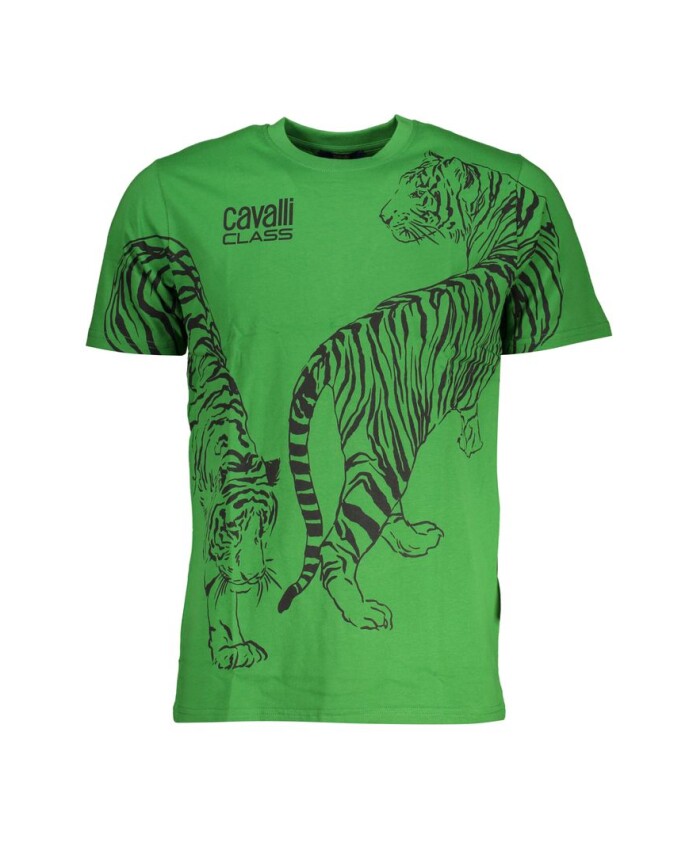 t-shirt-en-coton-vert-avec-logo-imprime
