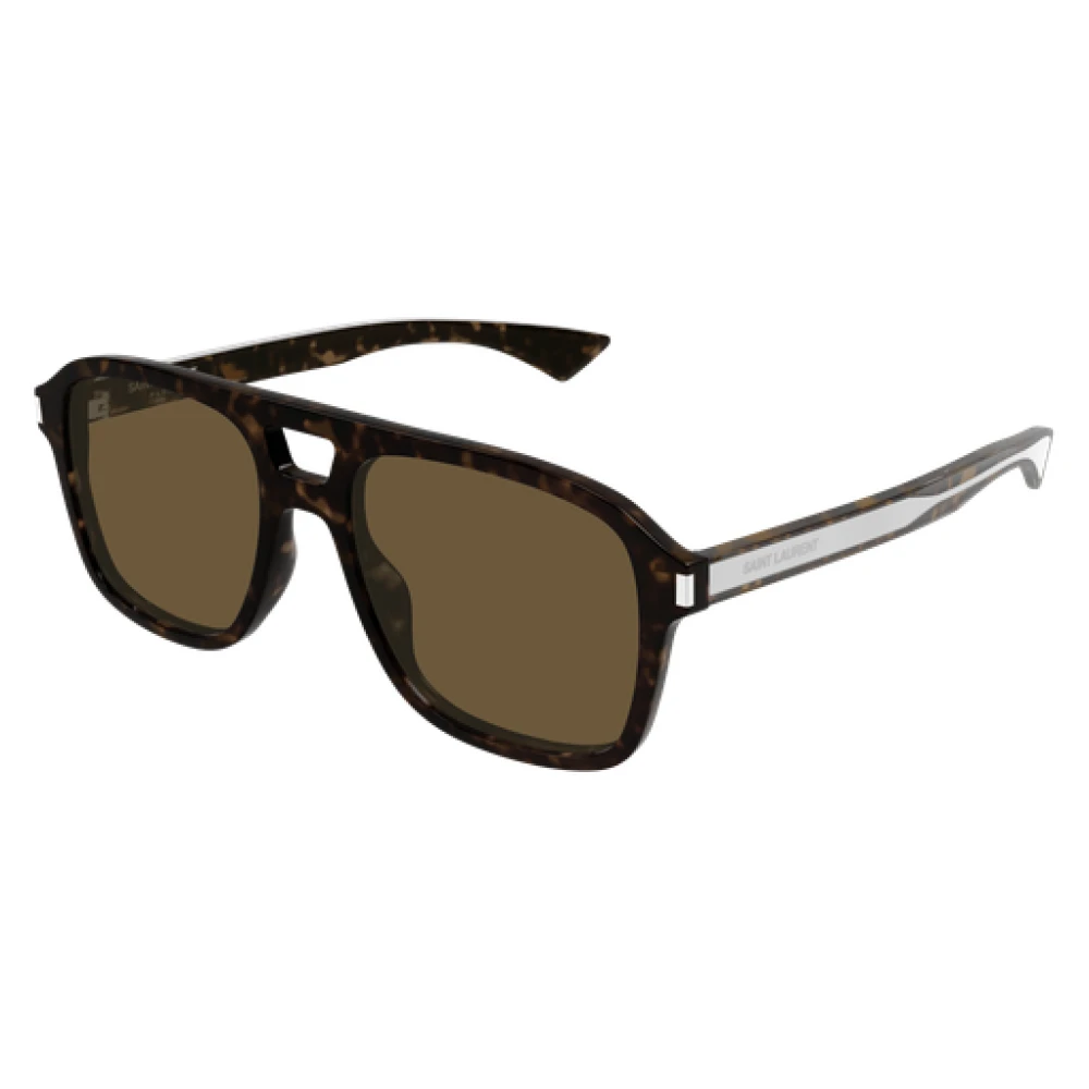 Saint Laurent Unisex Brown Sunglasses, 55 Mm, Sl 881 Aviator Sunglasses