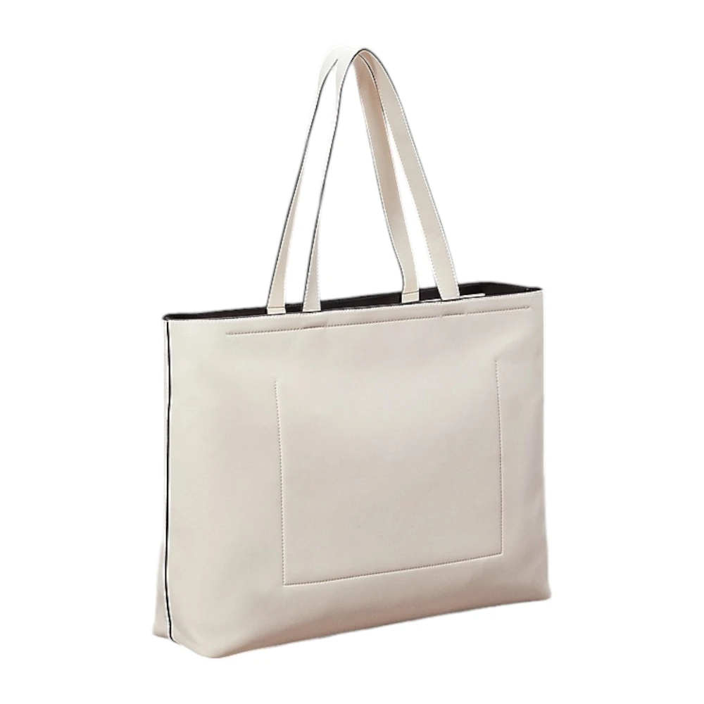 Calvin Klein Witte Sculpted Slim Tote Tas White Dames