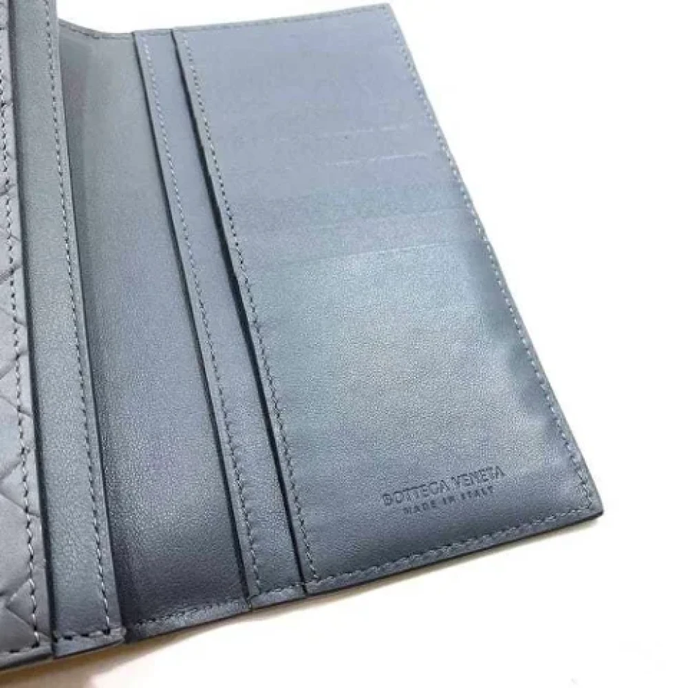 Bottega Veneta Vintage Pre-owned Leather wallets Gray Dames