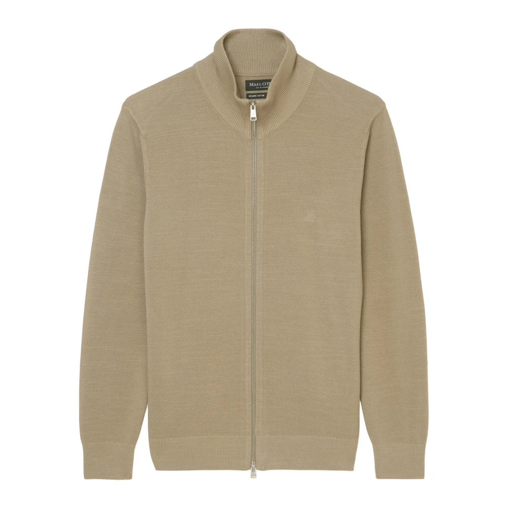 Marc O'Polo Gewone cardigan met opstaande kraag Brown Heren