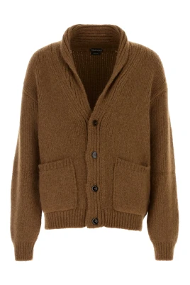 Ribbstickad Cashmere Cardigan