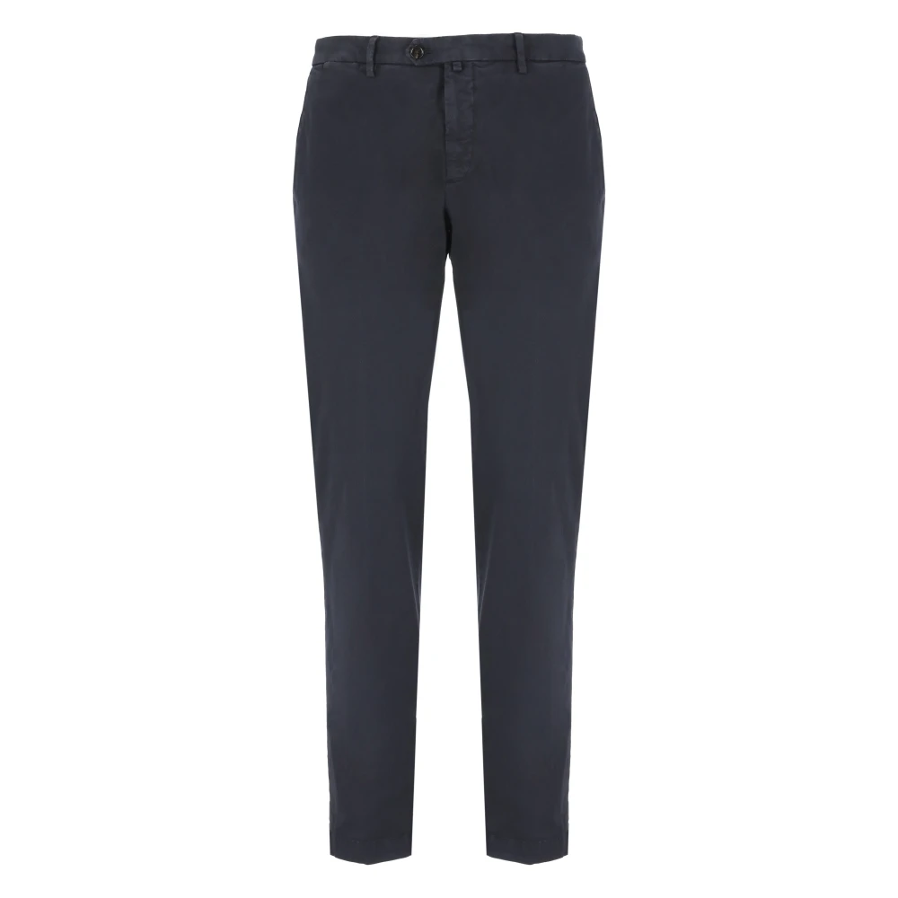 Briglia Blauwe Katoenen Broek met Zakken Blue Heren