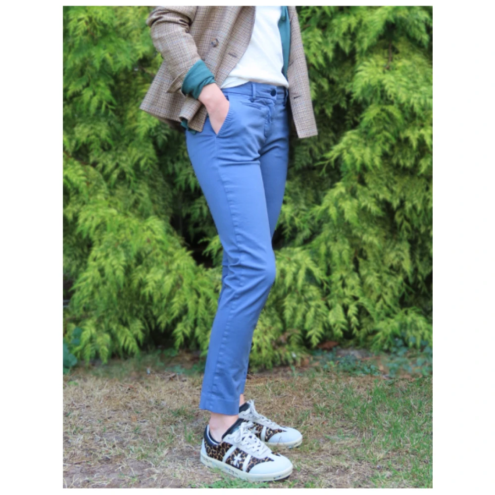Mason's Slim Fit New York Broek Blue Dames