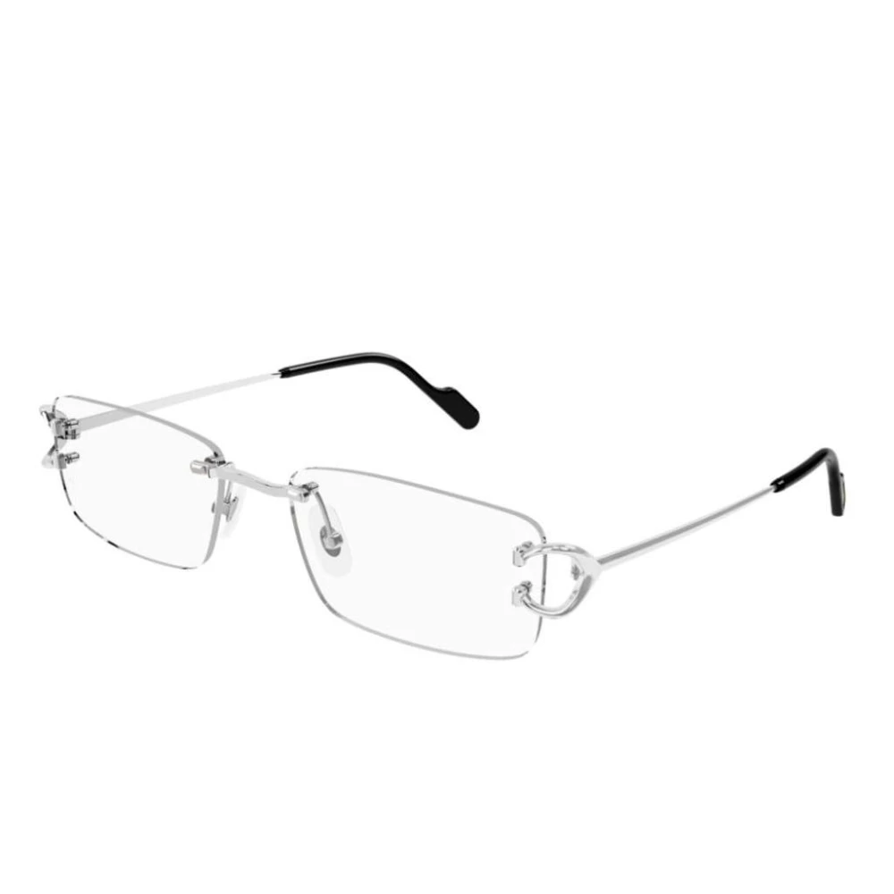 Cartier Unisex Gray Glasses, 56 Mm, Ct0344o Optical Frame