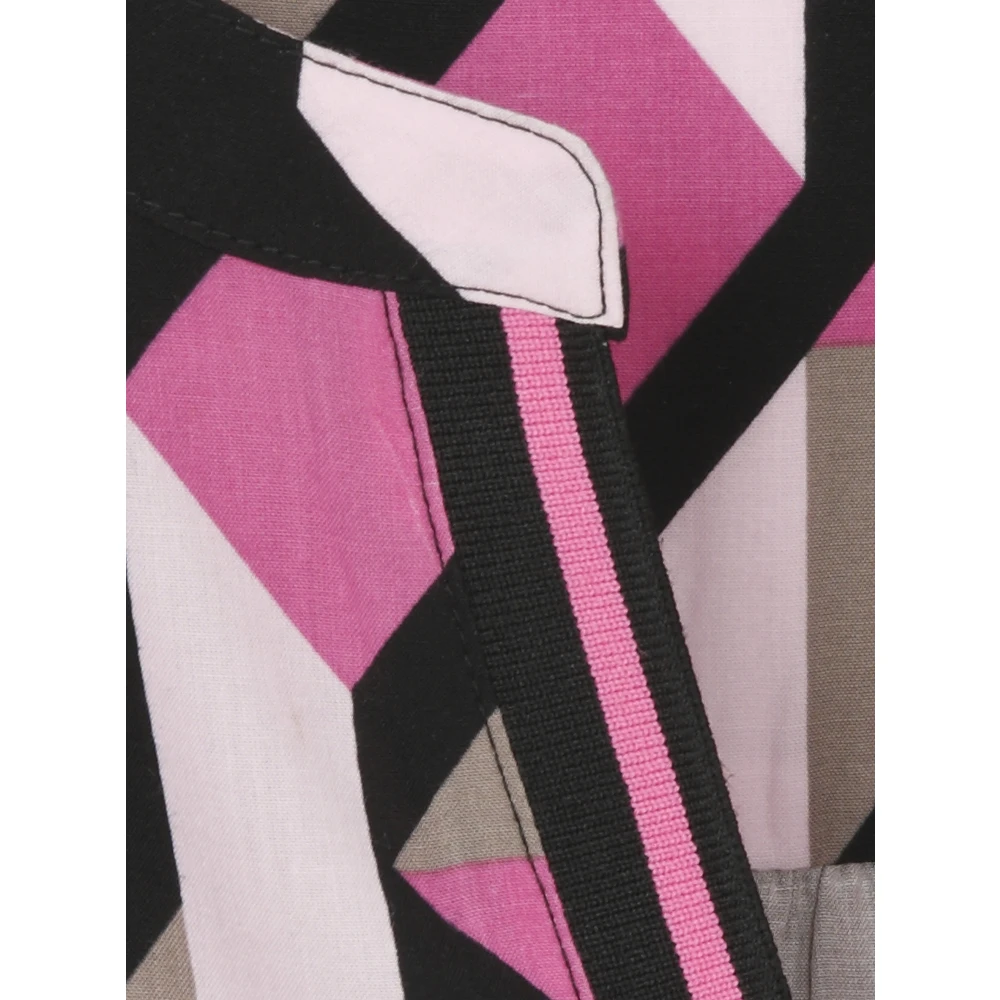 Frapp Gedrukte V-hals Tuniek Top Multicolor Dames