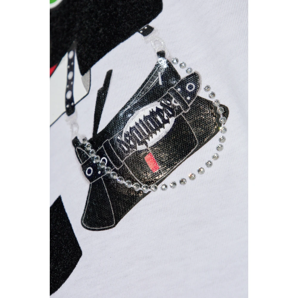 Dsquared2 Bedrukt T-shirt White Dames
