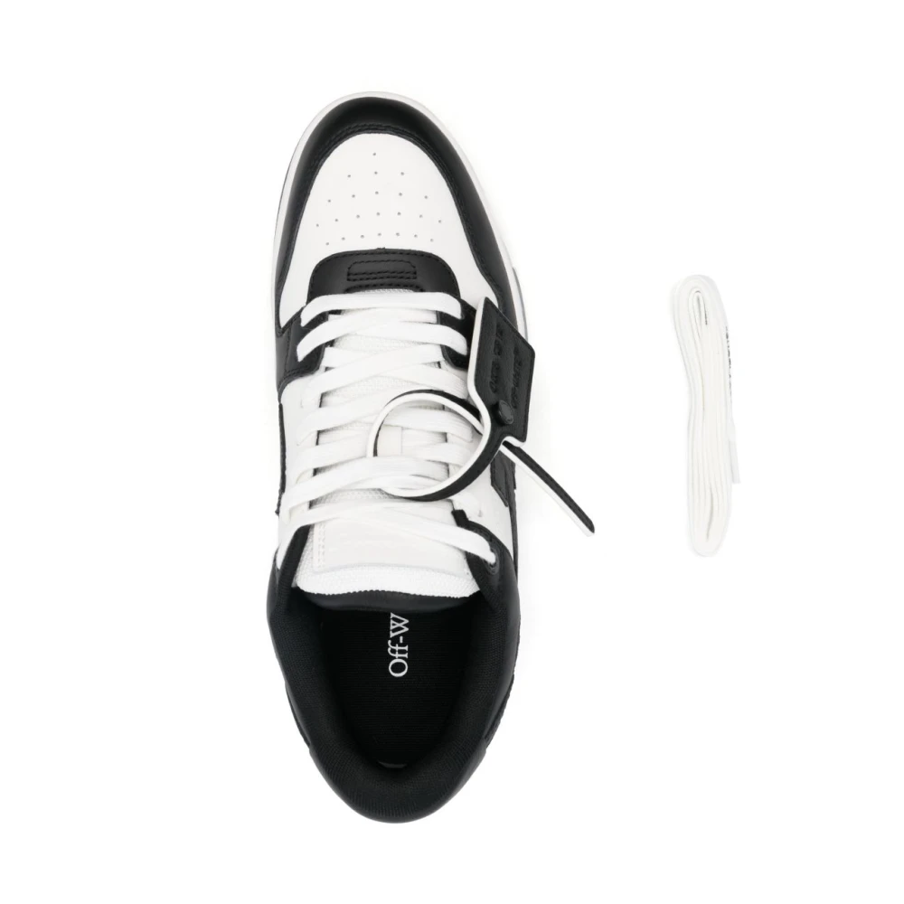 Off White Zwarte Sneakers voor Mannen Aw25