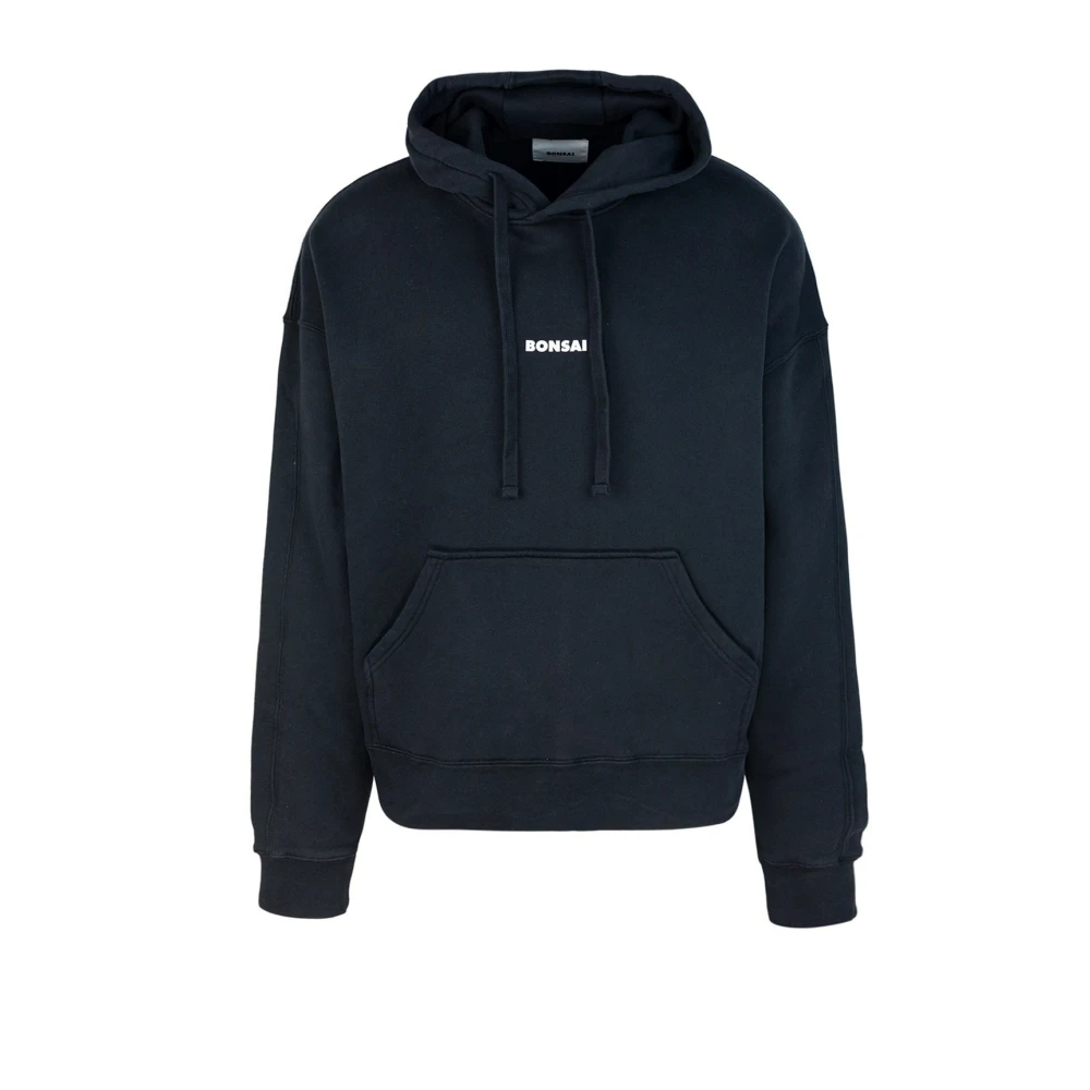 Bonsai Zwarte Hoodie Regular Fit Black Heren