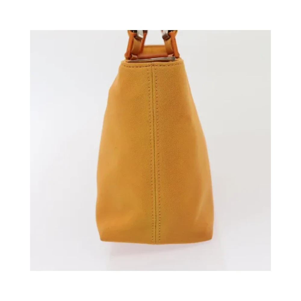 Salvatore Ferragamo Pre-owned Canvas handbags Orange Dames