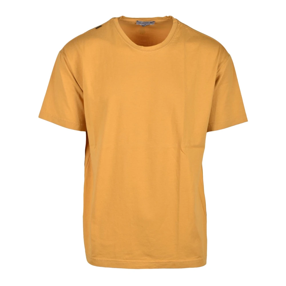 Daniele Alessandrini Katoenen T-shirt voor Mannen Yellow Heren