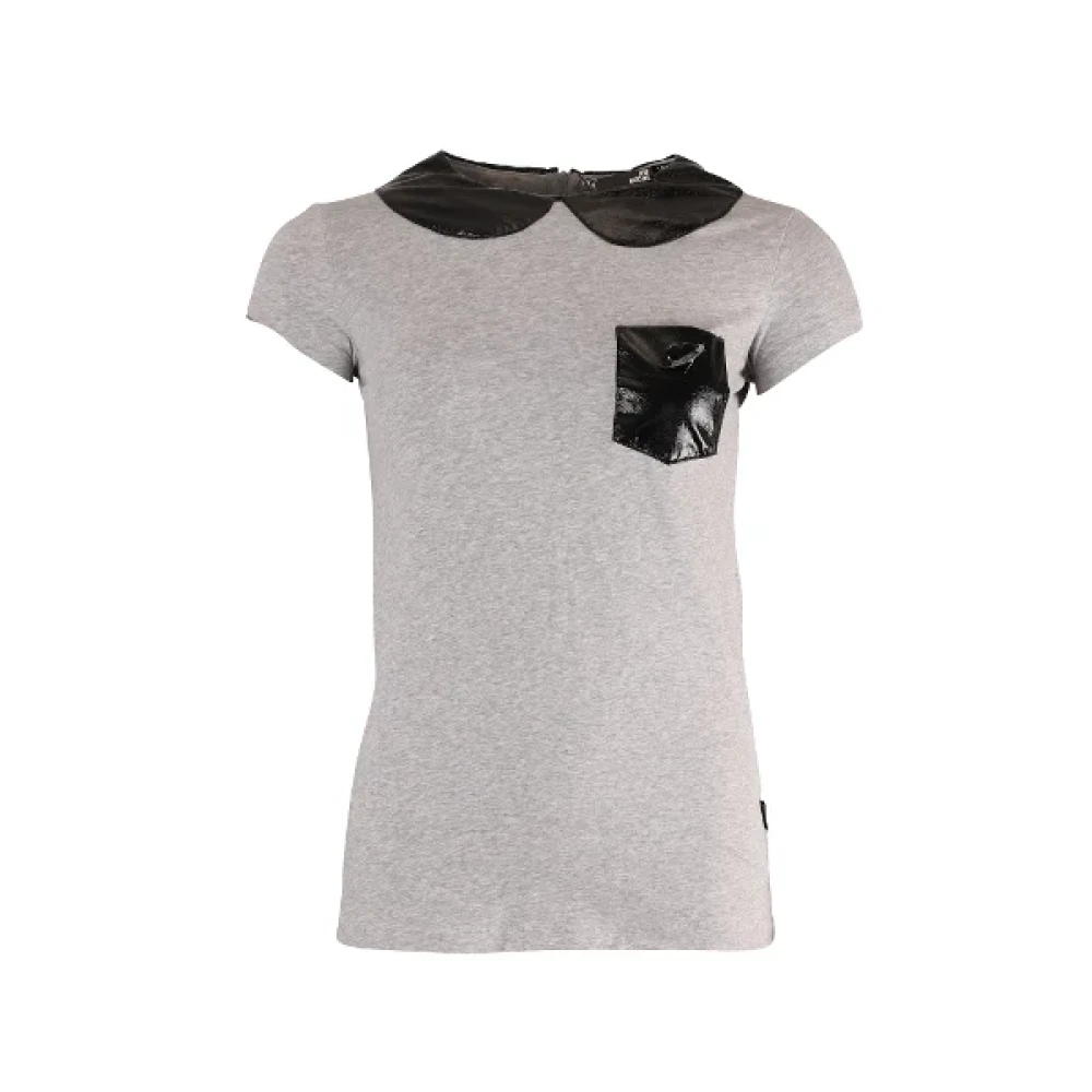 Moschino Pre-Owned Pre-owned Cotton tops Gray Dames