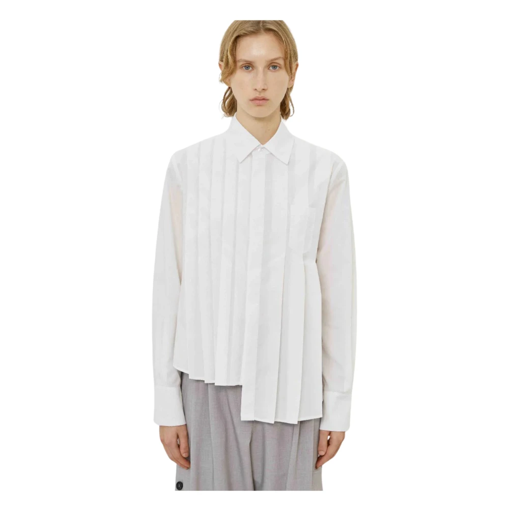 Meimeij Women's White Camicie Poliestere