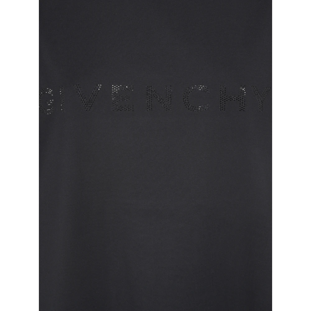 Givenchy Zwart T-shirt met strass Black Dames
