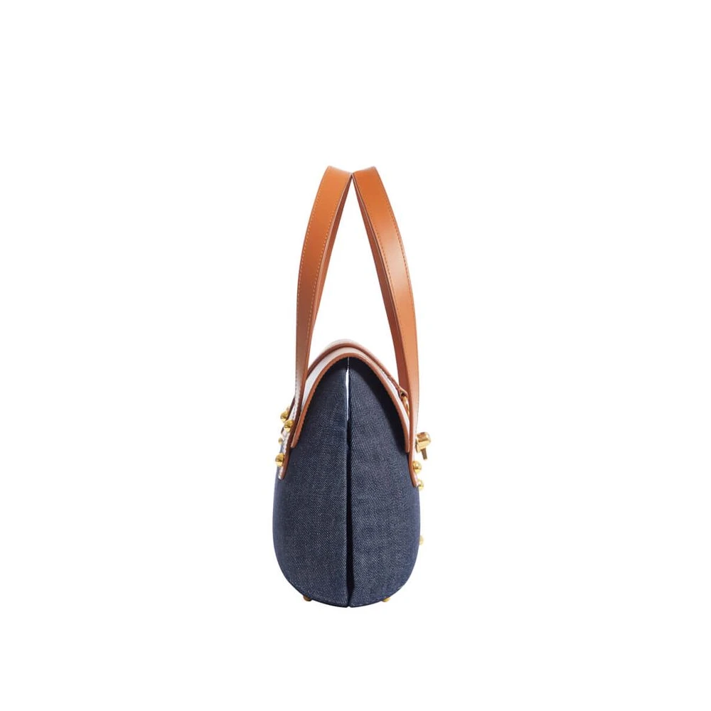 Ines De La Fressange Paris Désiré denim en lederen mand Multicolor Dames
