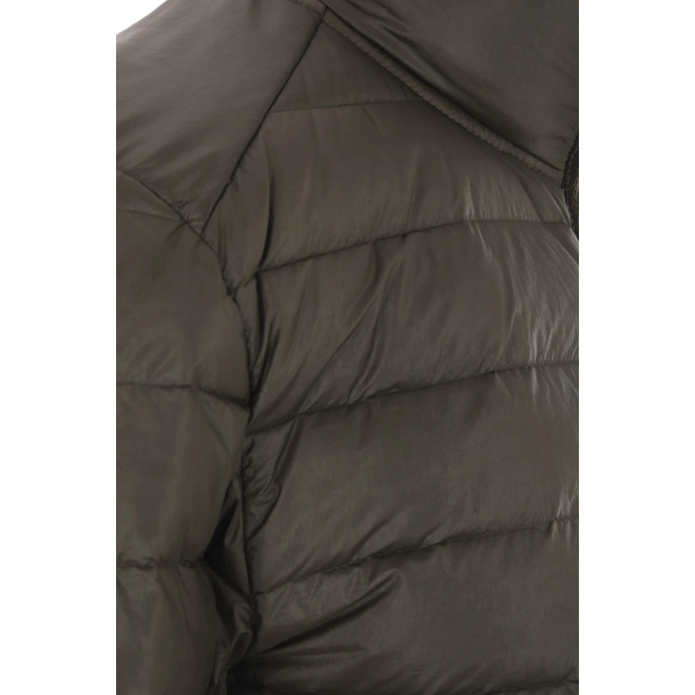 Stone Island Militair Groene Nylon Gewatteerde Jas Green Heren