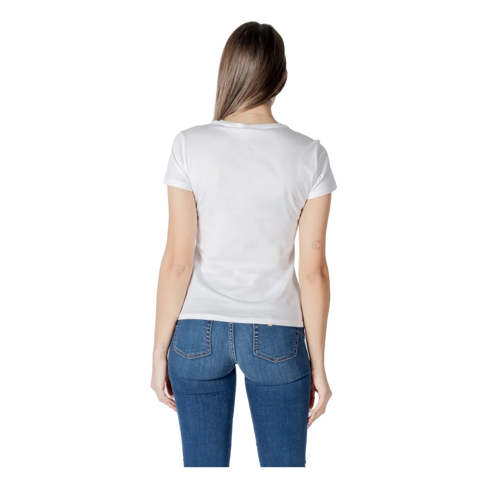 Liu Jo Wit Bloemenprint T-shirt White Dames