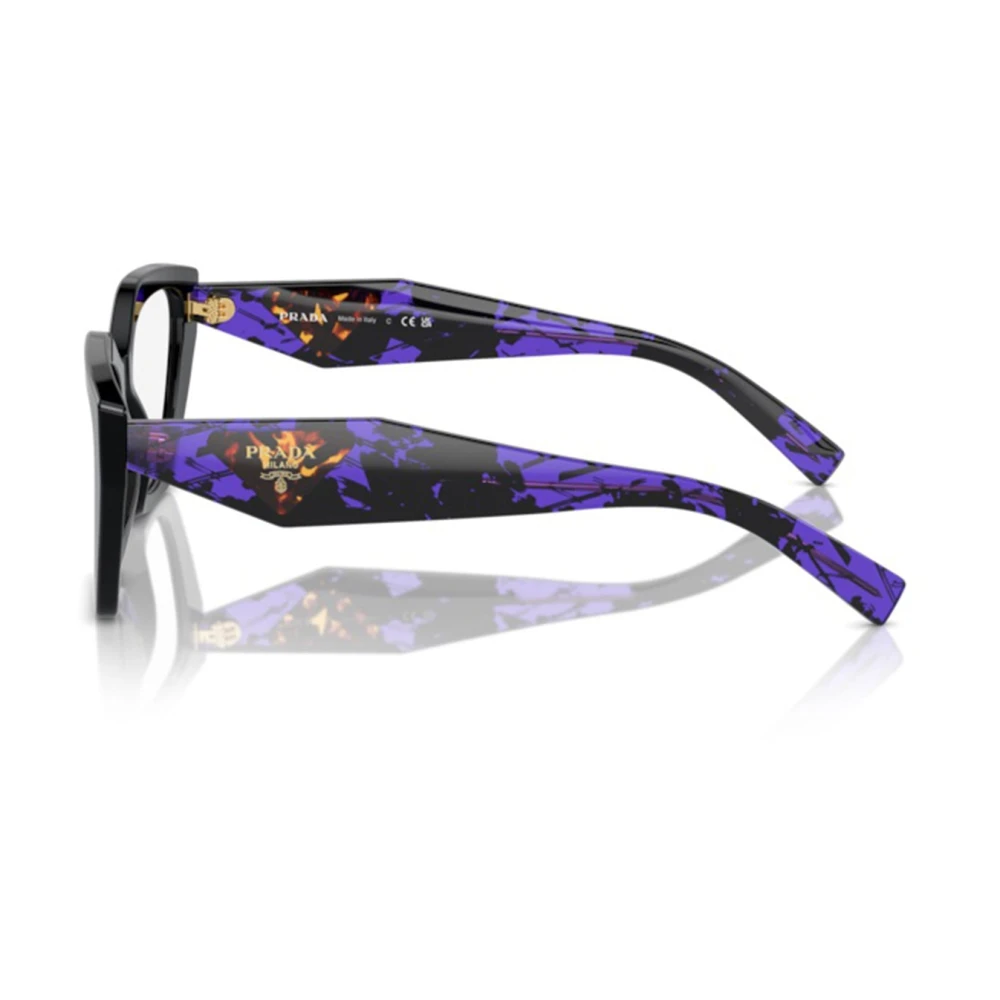 Prada Onregelmatige Cat-Eye Zonnebril Black Dames