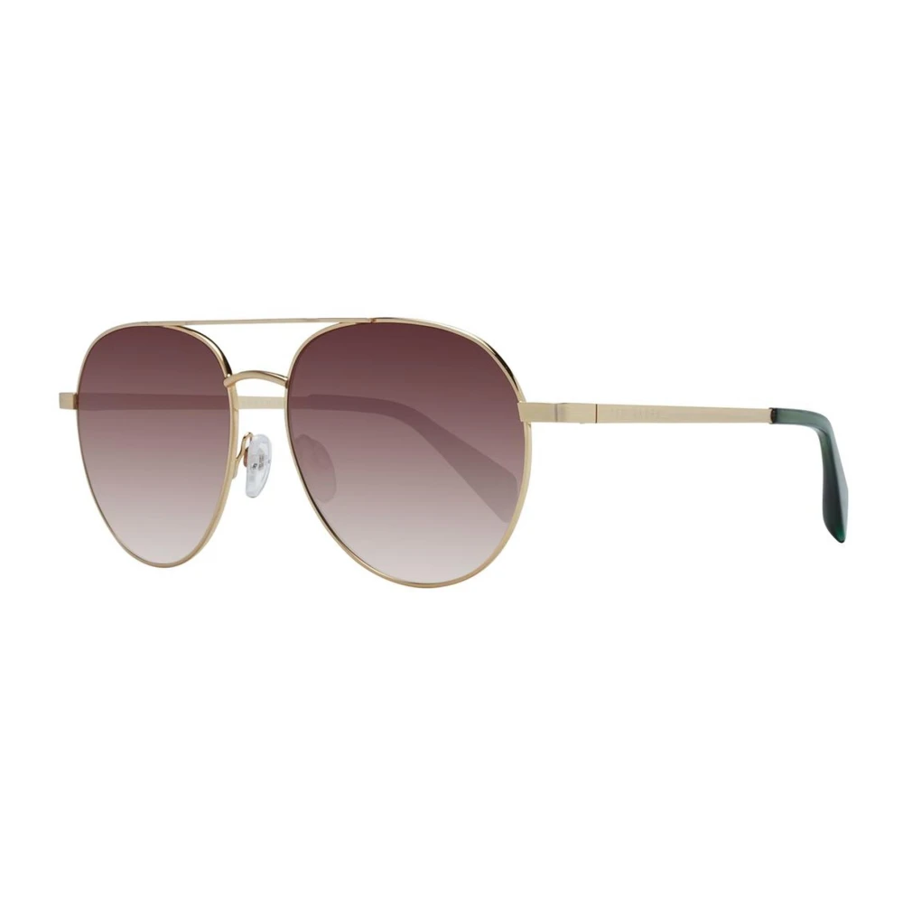 Ted Baker Guld Aviator Solglasögon med Bruna Linser Yellow, Herr