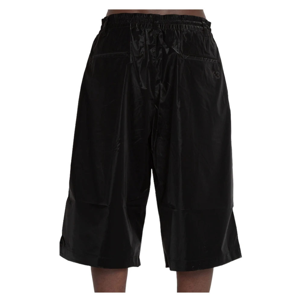 Y-3 Zwarte 3-Stripes Shorts Black Heren