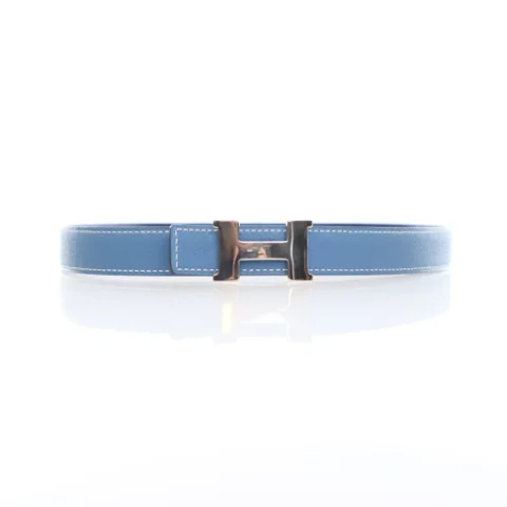 Hermès Vintage Pre-owned Leather belts Blue Dames